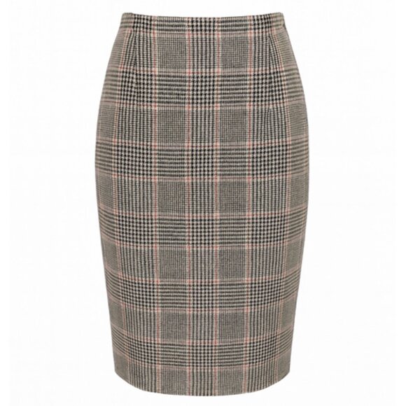 ANN TAYLOR - Wool Plaid Pencil Skirt - Picture 1 of 3